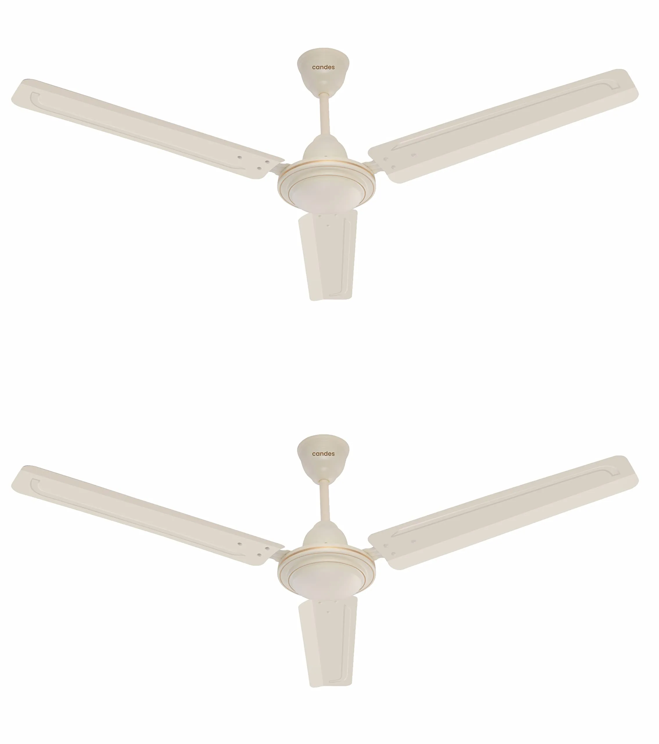 Candes Magic 48 inch /1200 MM High Speed Anti Dust Ceiling Fan, 405 RPM with 2 Years Warranty (Ivory, Pack of 2)