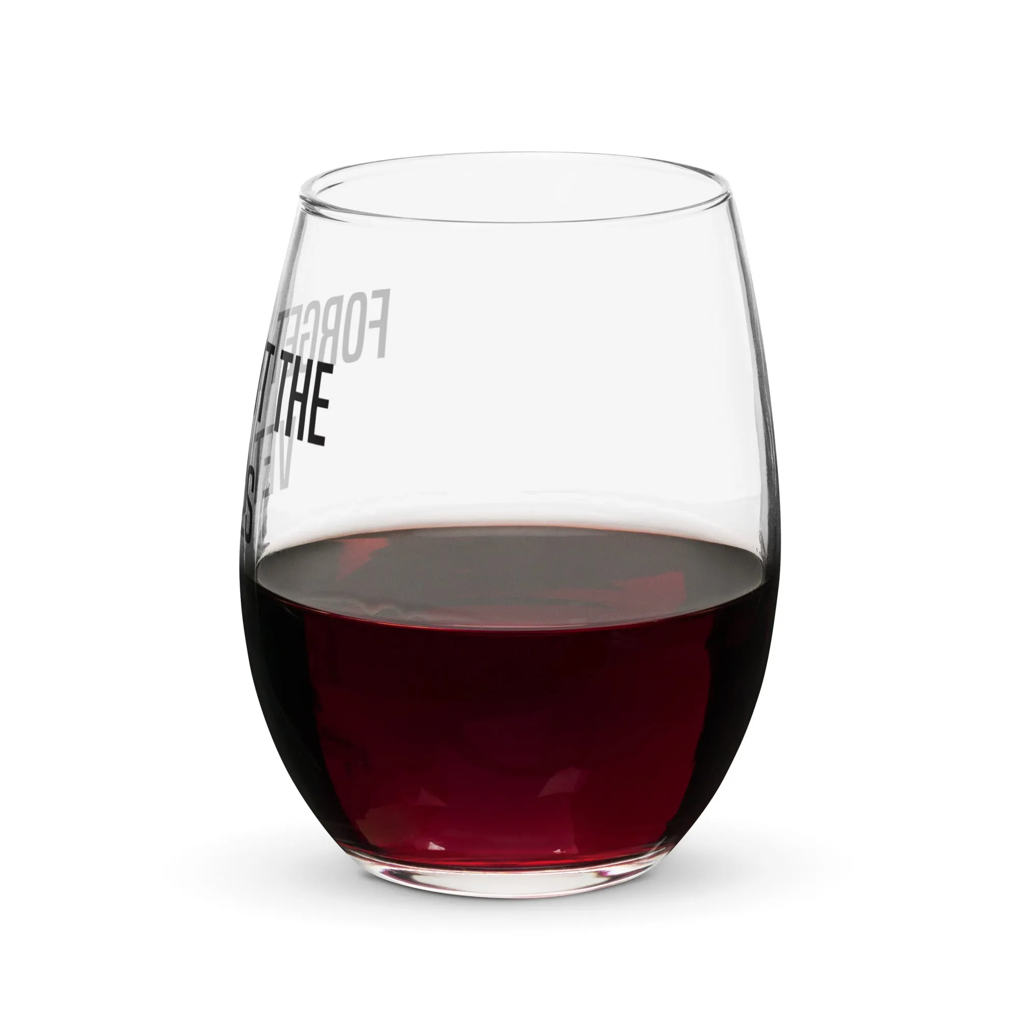 Cavaliere Couture 'Vet Bills' Wine Glass