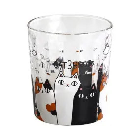 Ceramic-ai: Cat 3 Brothers Rock Glass Back Nobi 