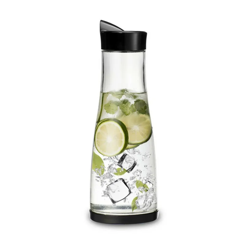 Chefoh Glass Water Carafe With Lid And Protective Base