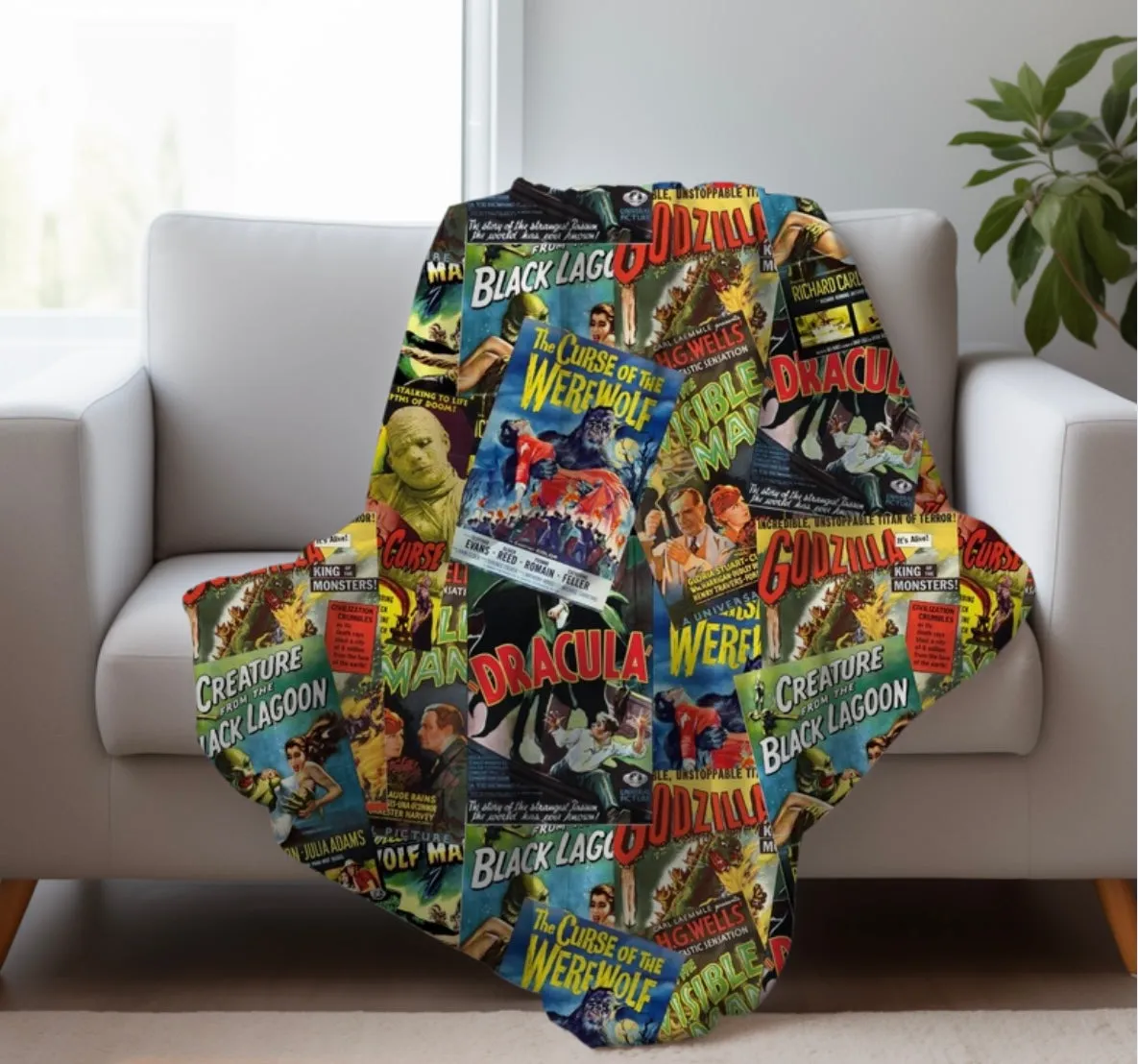 Classic Monsters Blanket