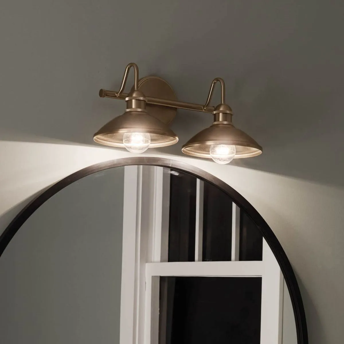 Clyde 17 in. 2 Lights Vanity Light Bronze finish