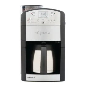 CoffeeTeam TS 10-Cup Stainless Steel Thermal Carafe Coffee Maker/ Conical Burr Grinder Combination