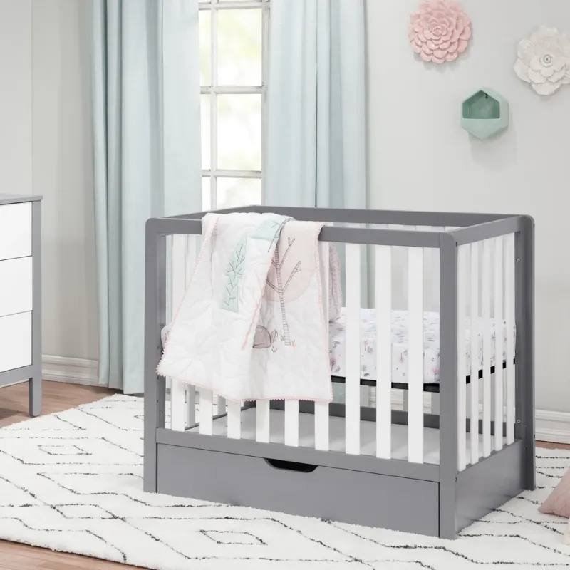 Colby 4-in-1 Convertible Mini Crib with Trundle