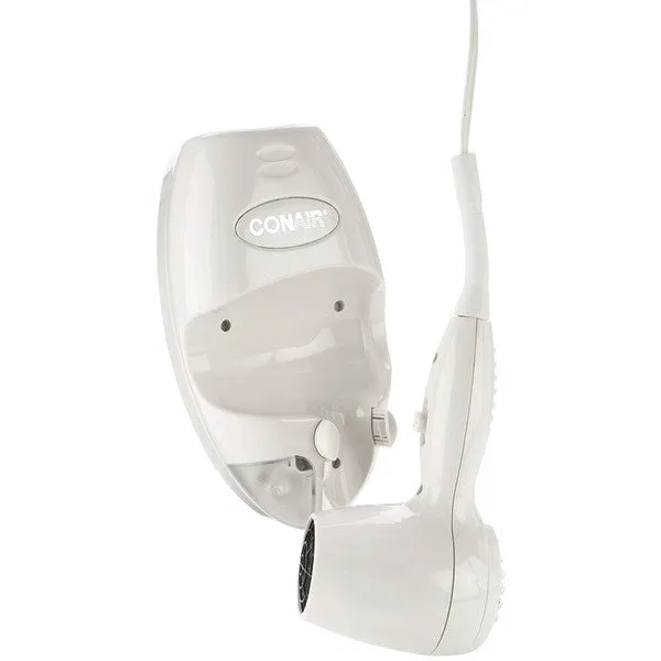 CONAIR 134R 1,600-Watt Wall-Mount Compact Hair Dryer