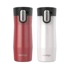 Contigo 16 oz. West Loop 3.0 Autoseal Stainless Steel Travel Mug 2-Pack