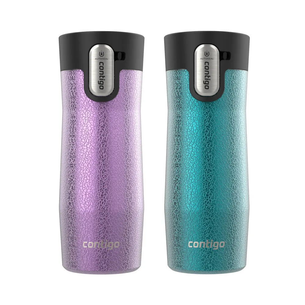 Contigo 16 oz. West Loop 3.0 Autoseal Stainless Steel Travel Mug 2-Pack