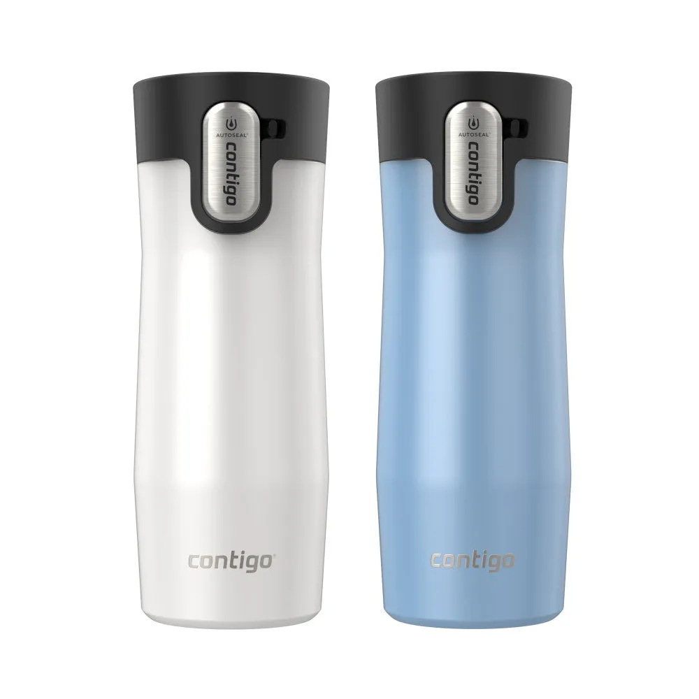 Contigo 16 oz. West Loop 3.0 Autoseal Stainless Steel Travel Mug 2-Pack