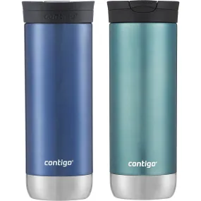 Contigo 20 oz. Huron 2.0 SnapSeal Insulated Stainless Steel Travel Mug 2-Pack