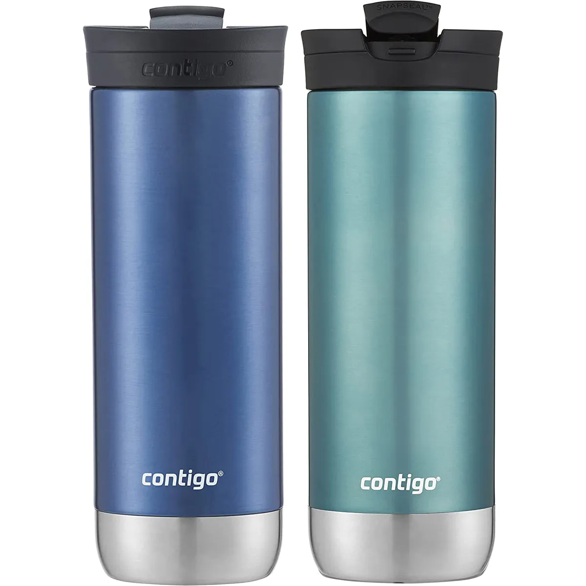 Contigo 20 oz. Huron 2.0 SnapSeal Insulated Stainless Steel Travel Mug 2-Pack