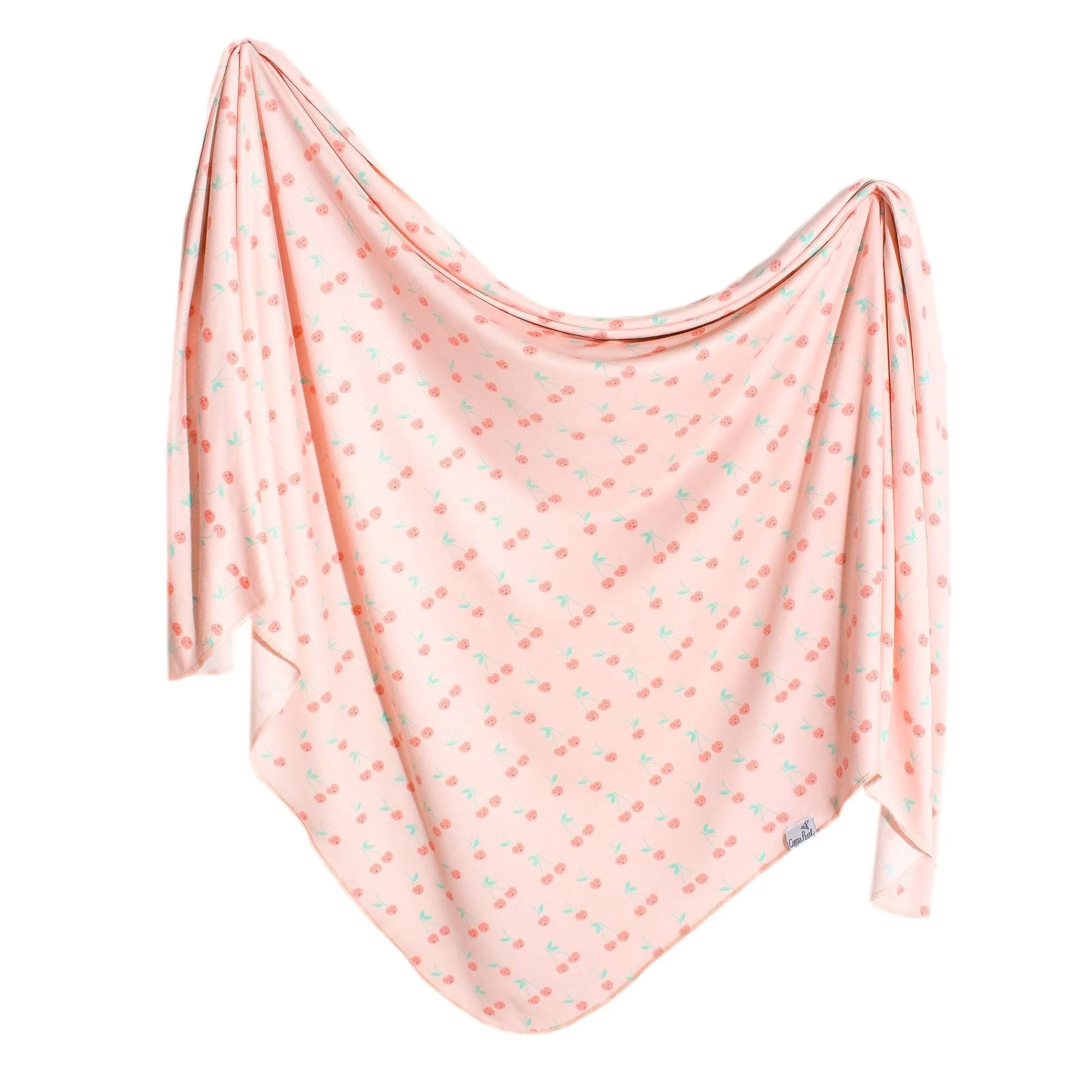 Copper Pearl Cheery Knit Swaddle Blanket