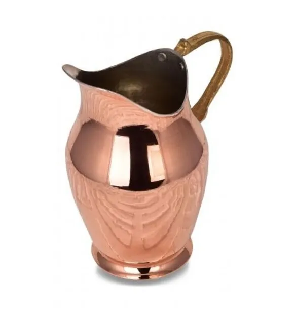 Copper Water Pitcher, Jug Vessel for Drinking Water, 47.5 oz