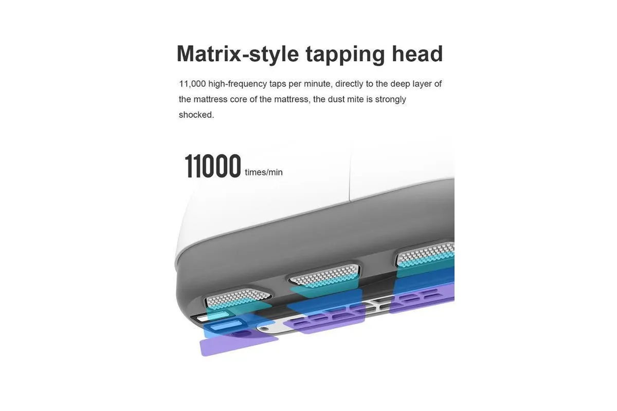 Cordless Mattress Vacuum with UV Lamp, Cyclone Tech - 1.3Kg