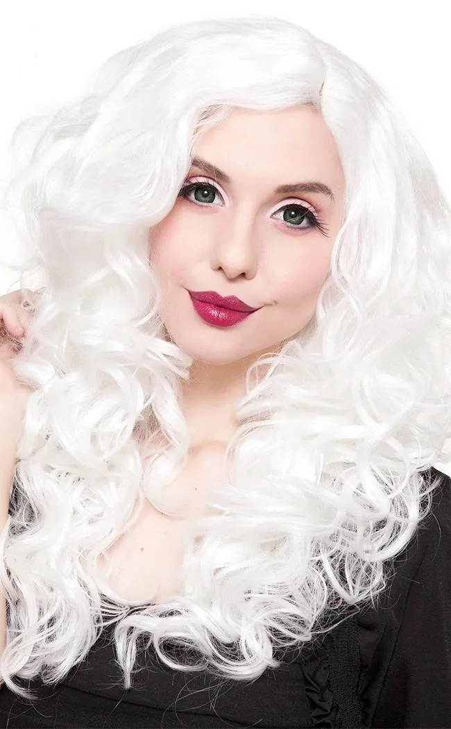 Cosplay 22" Frosty White Lace Front Wig