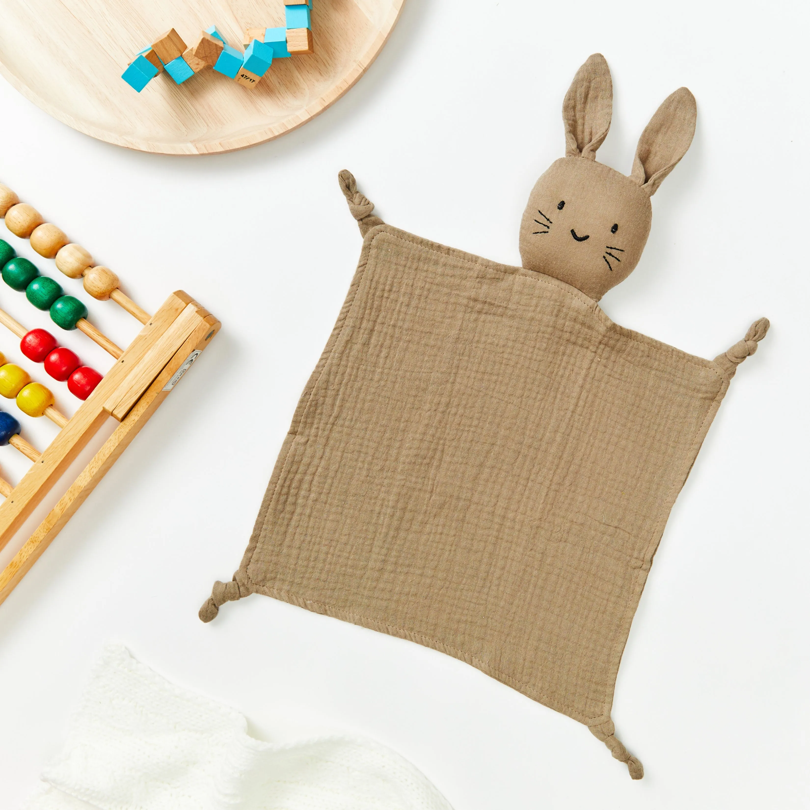 Cotton Baby Comforter Thumper The Bunny — Ivory