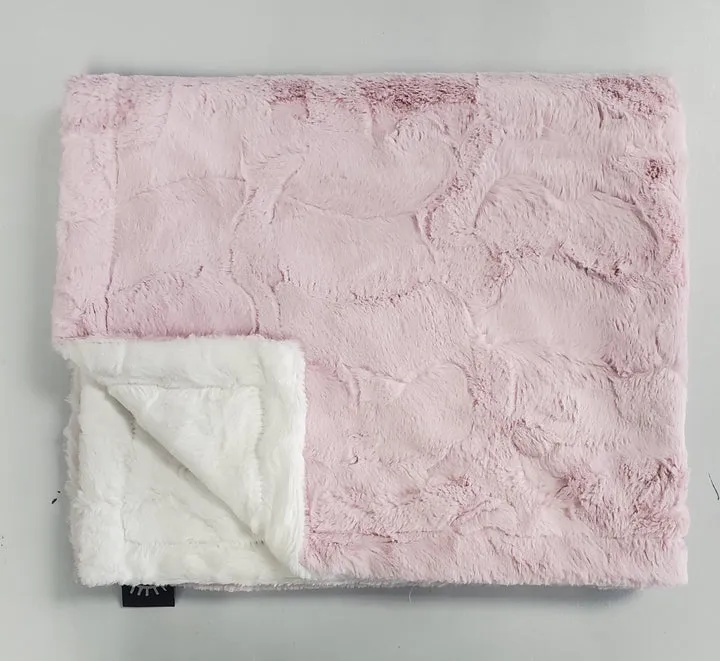 Cozy Blush Cream Minky Blanket