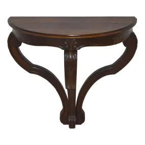 Crescent Demilune Console Wall Table