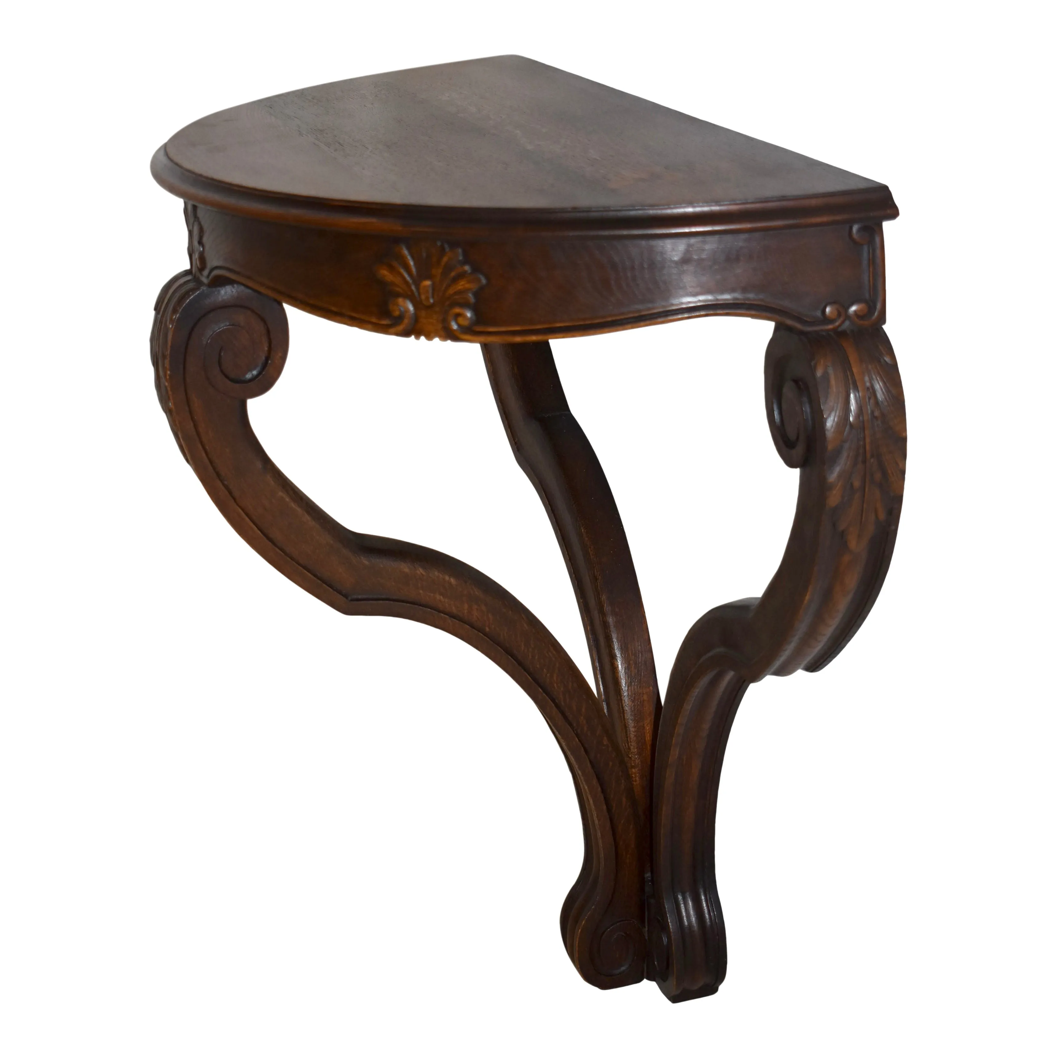 Crescent Demilune Console Wall Table