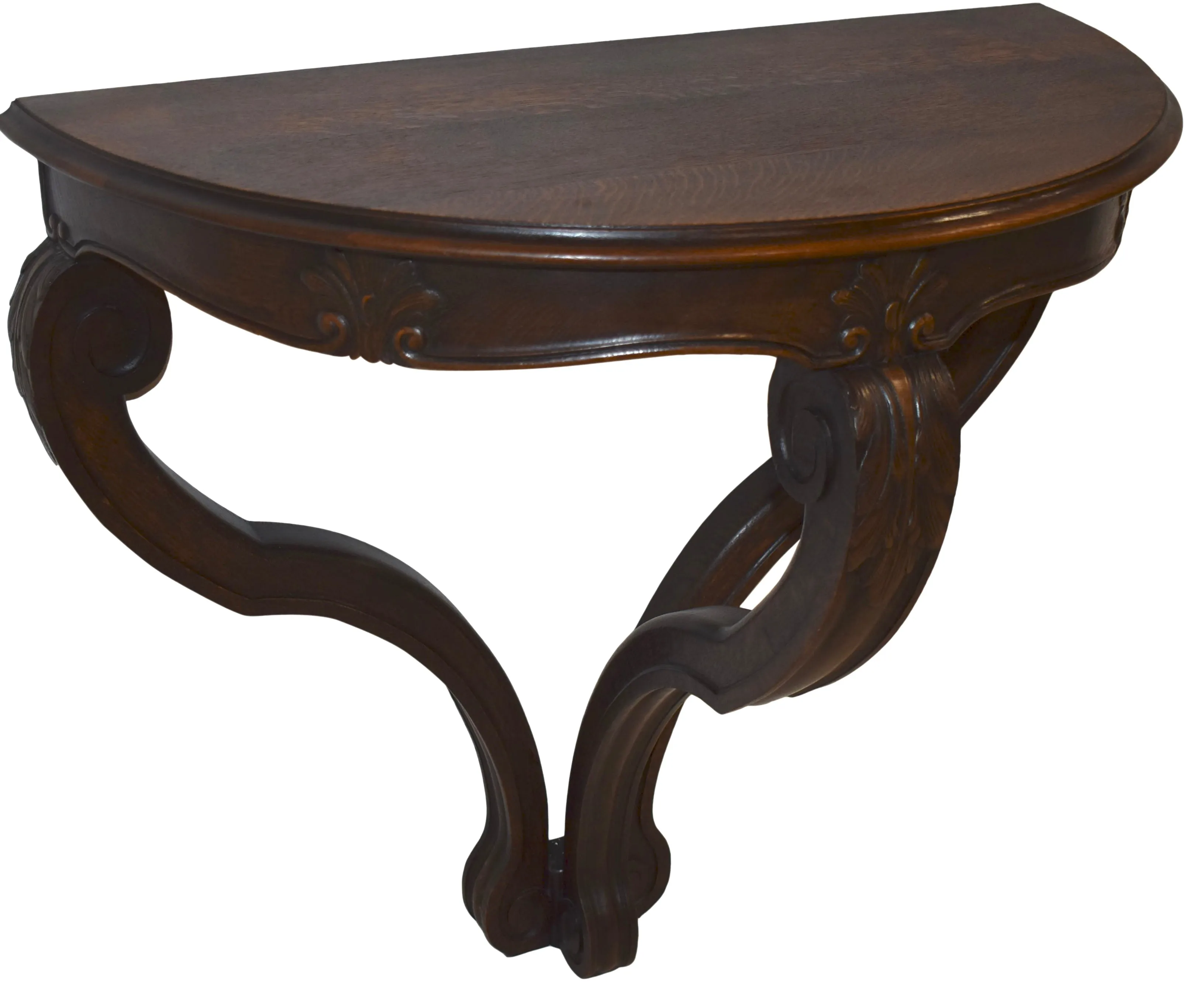 Crescent Demilune Console Wall Table