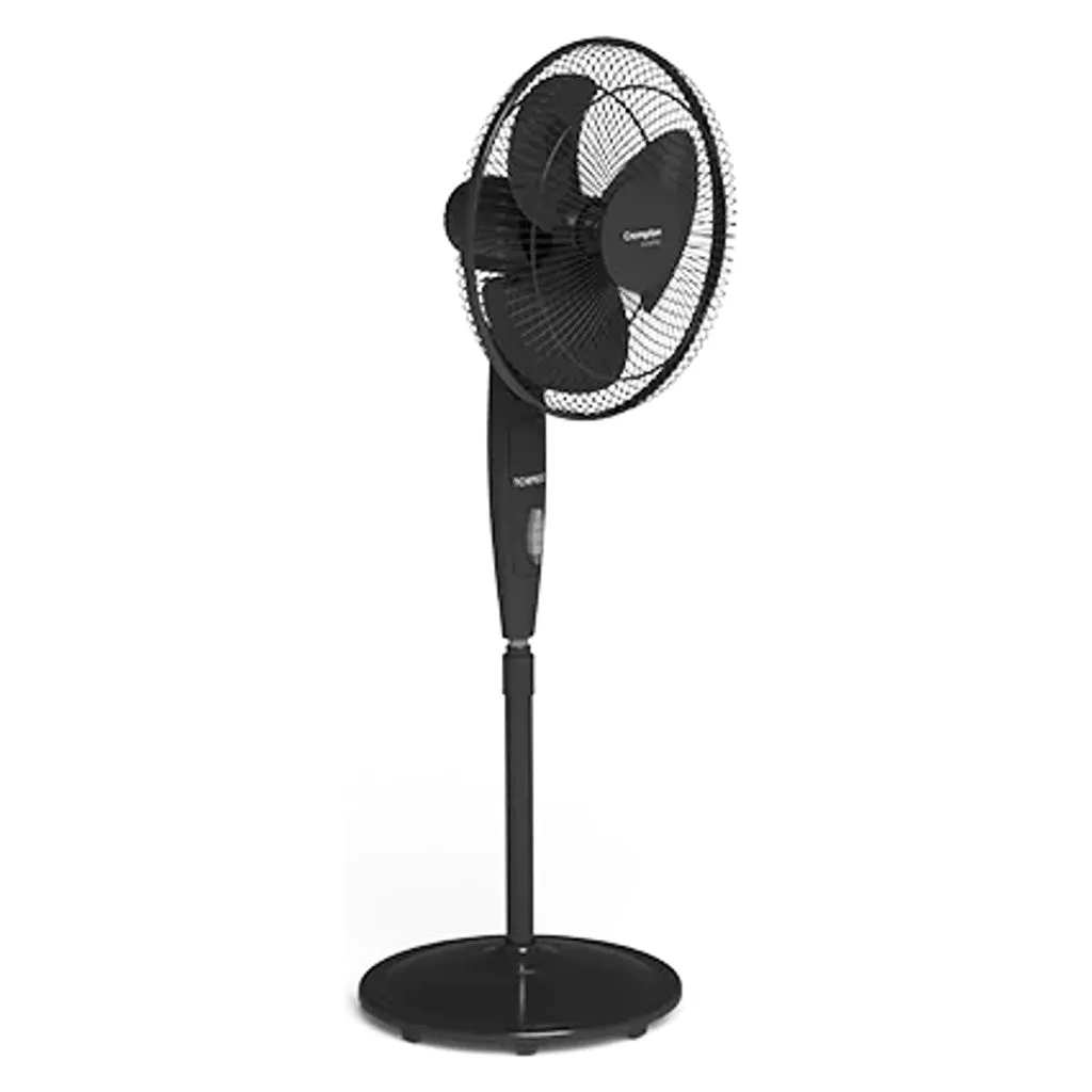 Crompton High Speed Torpedo Pedestal Fan 400mm Black