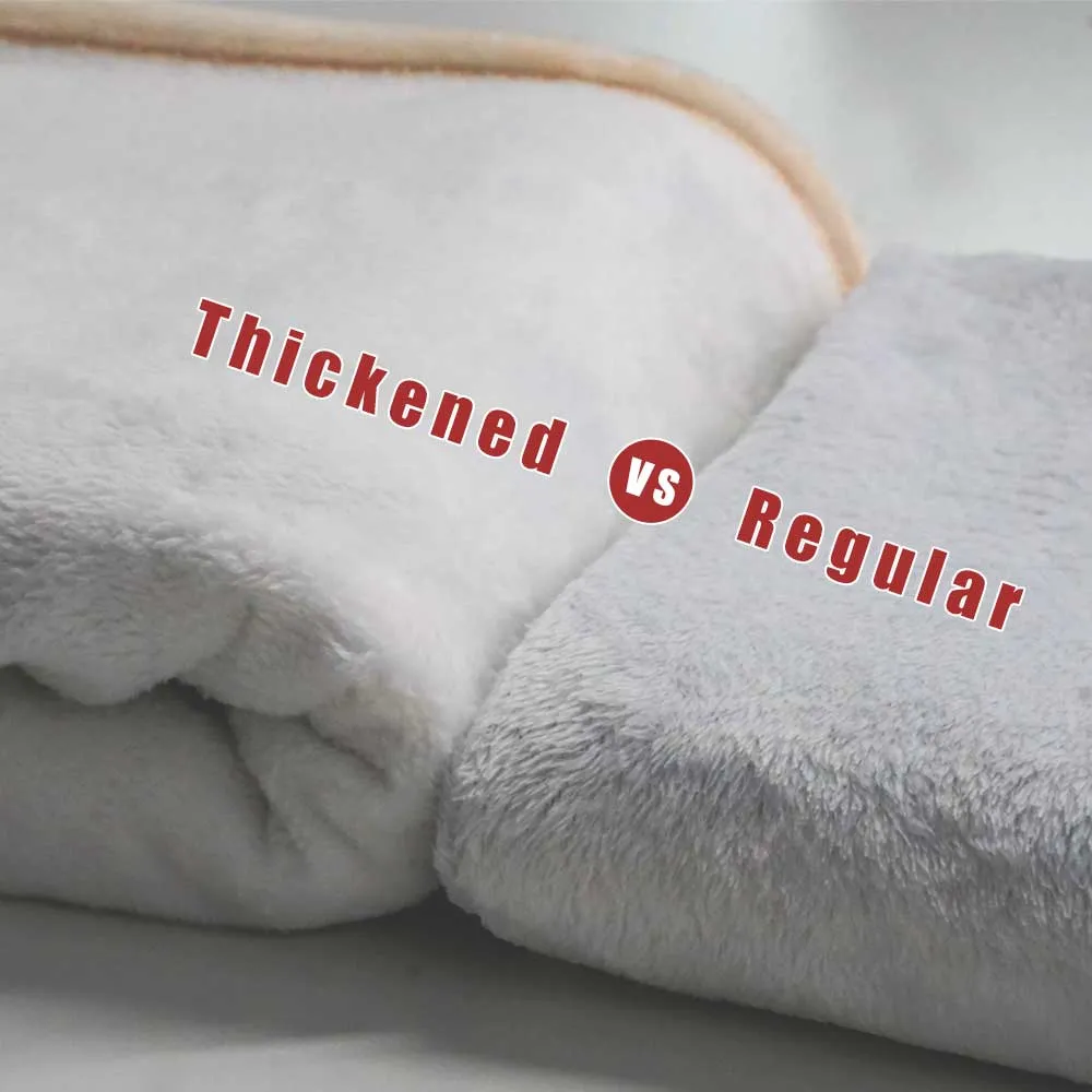 Custom Human & Pet Blanket Personalized Fleece Blanket Lover Gift Idea