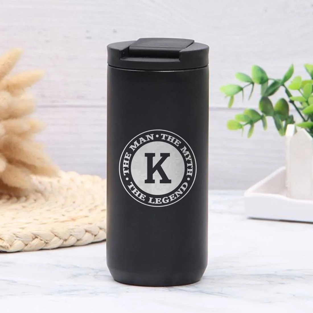 Customised Tea and Coffee Thermos Tumbler with Lid for Travelling Office Engraved Sipper Flask