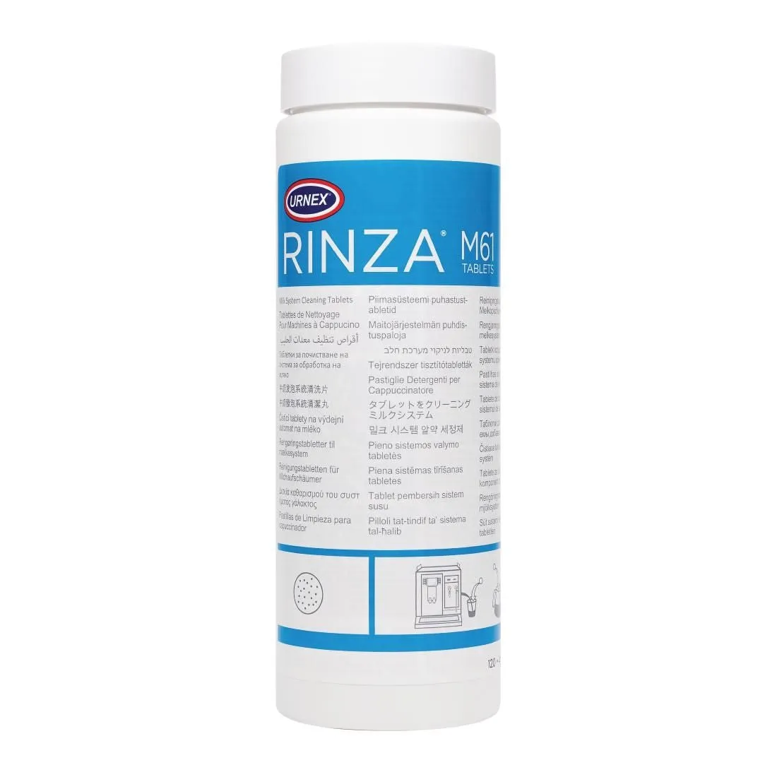 CW263 Rinza Milk Frother Cleaning Tablets M61 (Pack of 120)