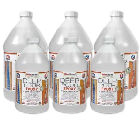 Deep Pour  Epoxy - 2 inch - 2:1 Ratio - 4.5 Gallon (3 - 1.5 Gal Kits) & Colorant Wise Bundle*