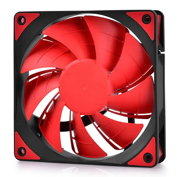 DeepCool | TF120MM | Case Fan Features Unique Patented 2-Layer Blade Design With Built-in Red LED