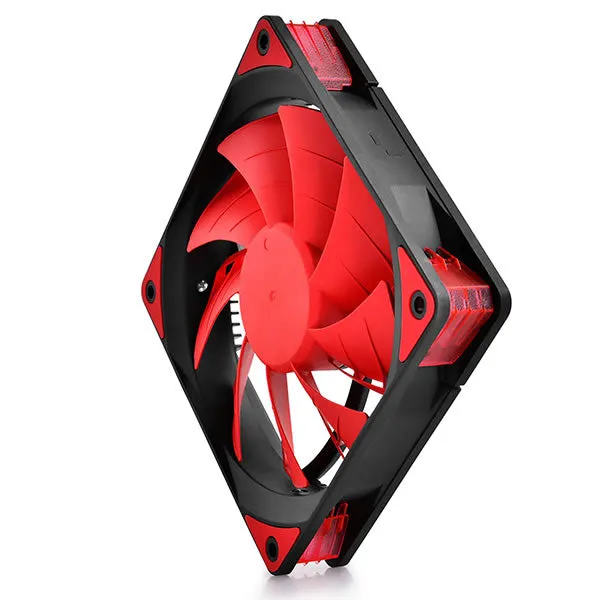 DeepCool | TF120MM | Case Fan Features Unique Patented 2-Layer Blade Design With Built-in Red LED