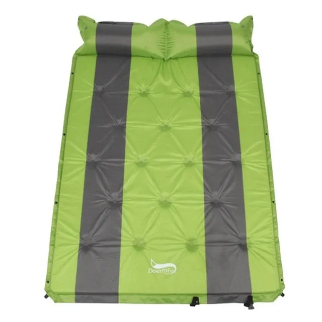 Desert&Fox 2 Person Air Mattress Self-inflating Tent Sleeping Mat Attached Air Pillow Inflatable Camping Sleeping Mattress Pad