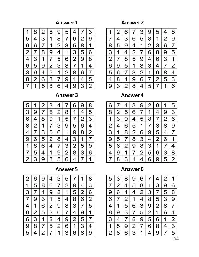 Digital Download 100 Printable Sudoku Puzzles For Beginners