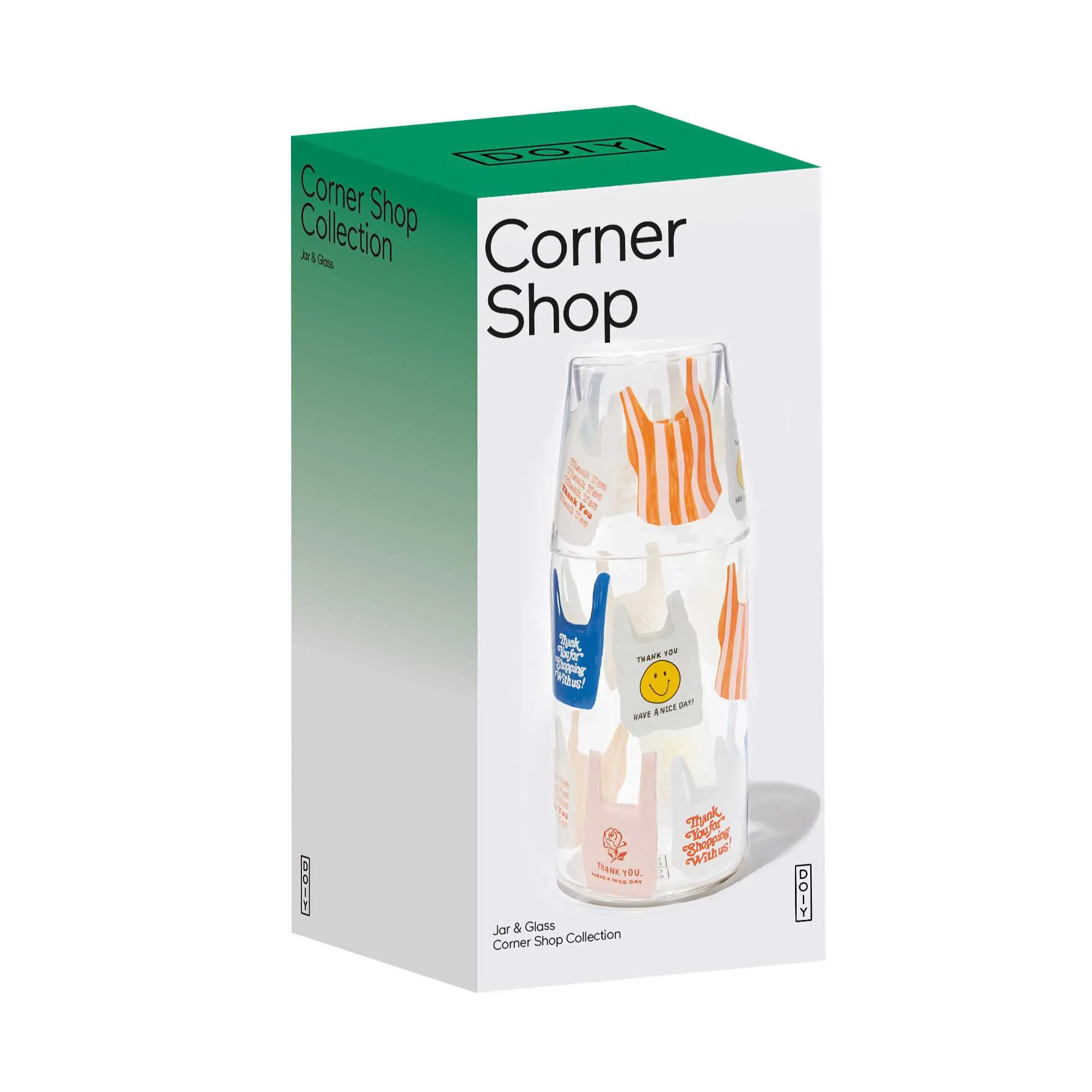 Doiy Corner Shop Jar & Glass