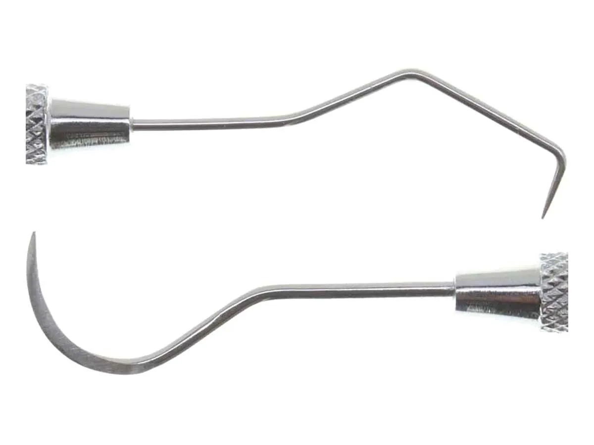 Double End Bent Probe and Loop Scraper - 7 inch