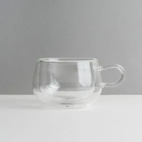 Double Walled Glass Cappuccino Cup, Set of 2