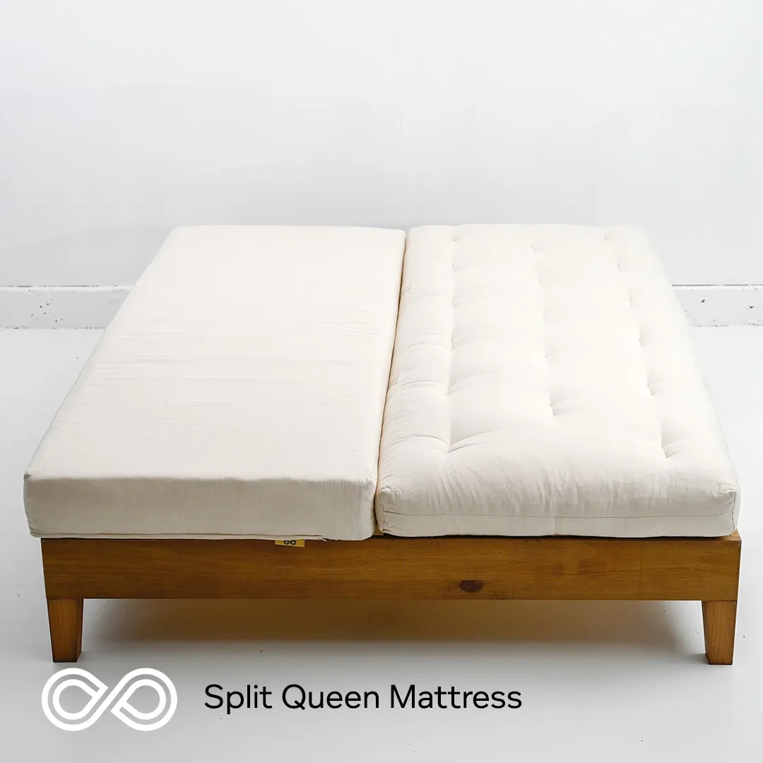 DREAMSCAPE Vegan Medium Firm Organic Cotton Mattress With Natural Latex Core (No Wool) (Handmade in USA)