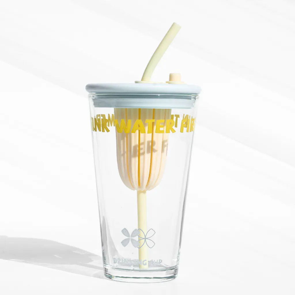 Drinking Cup with Infuser and Straw