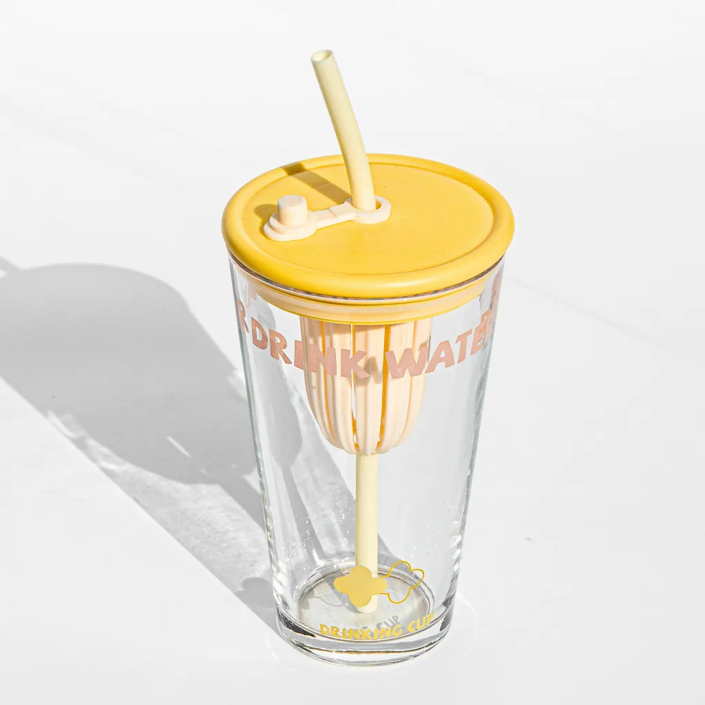 Drinking Cup with Infuser and Straw