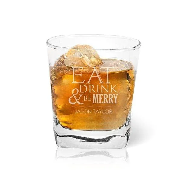 Eat Drink Tumbler Glass