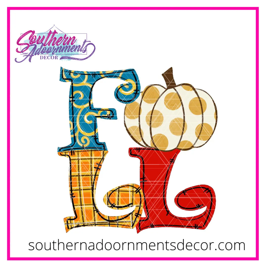 FALL Pumpkin Template & Digital Cut File