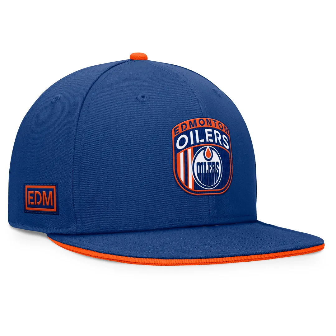 Fanatics Men's NHL Edmonton Oilers 2024 Snapback Draft Cap