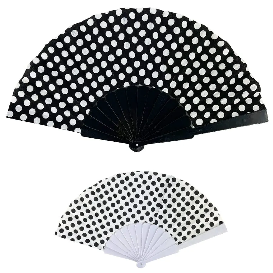 Fashion Dot Print Fan 1009 (12 units)