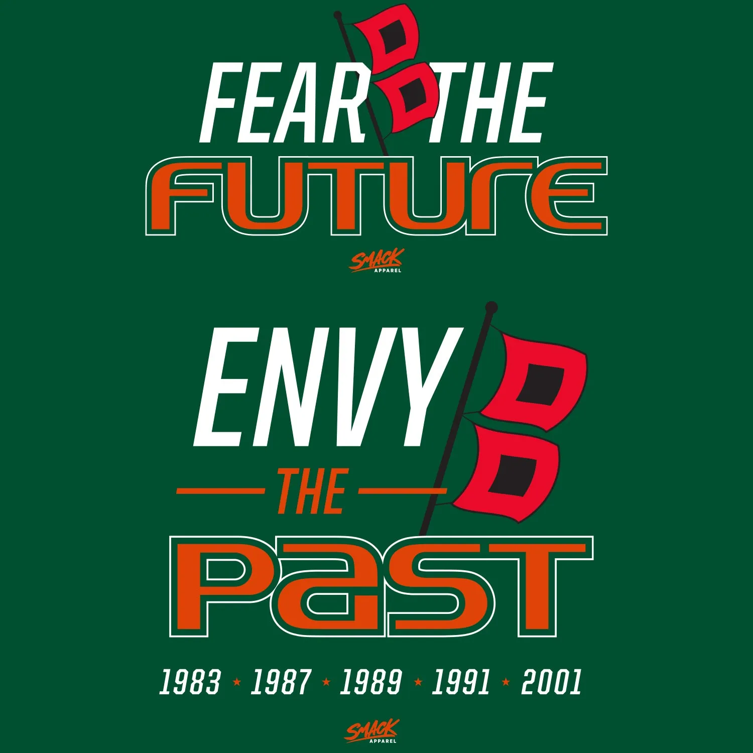 Fear The Future T-Shirt for Miami College Fans (SM-5XL)