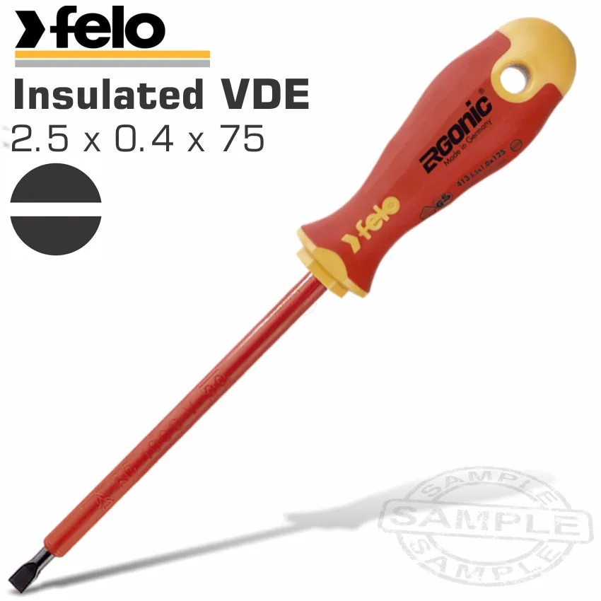 FELo 413 Sl2.5X0.4X75 S/DRiver Ergonic Insulated Vde FEL41302590