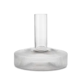 ferm Living Ripple Wine Carafe in Clear Glass