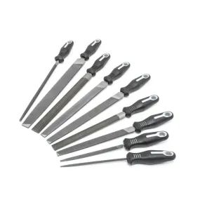 File Set - Crescent Nicholson 9 Piece 6in, 8in, 10in & 12in Maintenance File Set with Ergonomic Handles, 22030HNNN