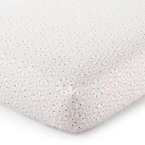 Fiori Blush/Gold Medallion Fitted Sheet