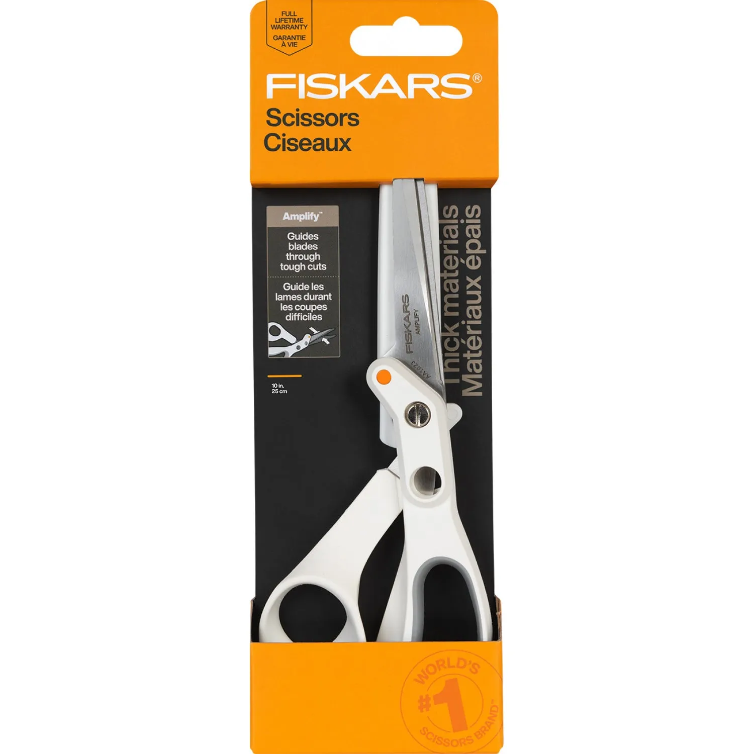 Fiskars Amplify Razor Edge Mixed Media Shears 10"