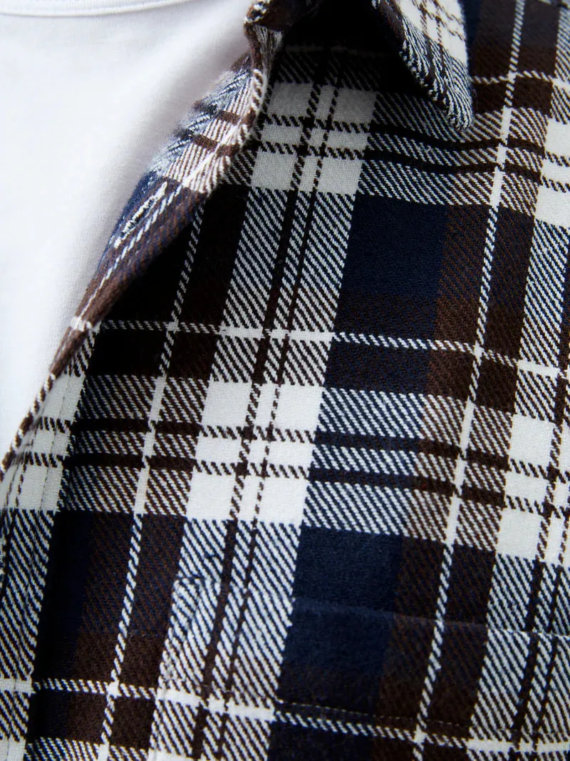 French Connection Unbrushed Flannel Check Shirt