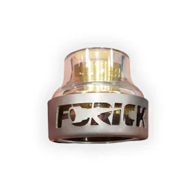 Furick Cup Thread-On BBW Glass Cup w/ Titanium Cover - BBWSGWC